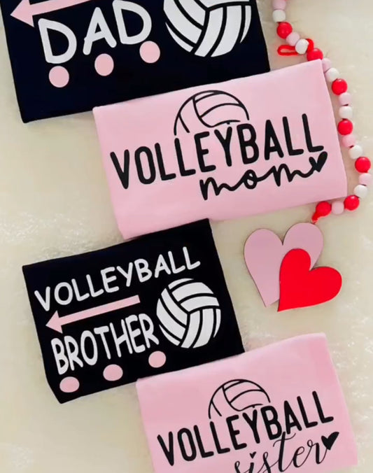 Family Volleyball Mom & Dad Tshirt